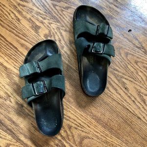 Dark Olive Birkenstock’s